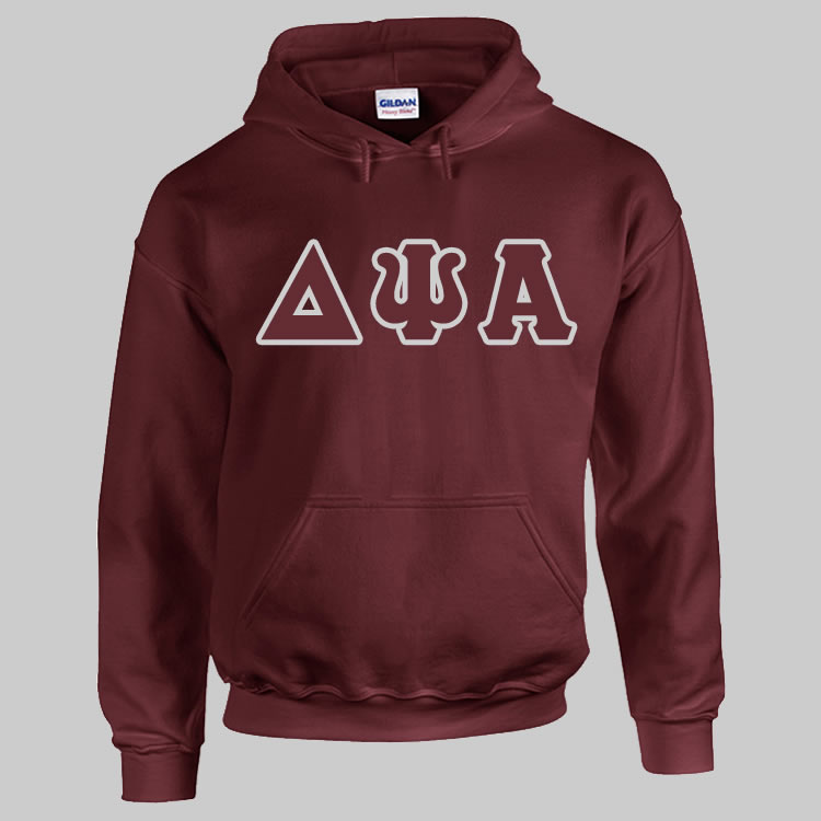 Greek nation Fraternity & Sorority - Delta Psi Alpha Maroon Hoodie