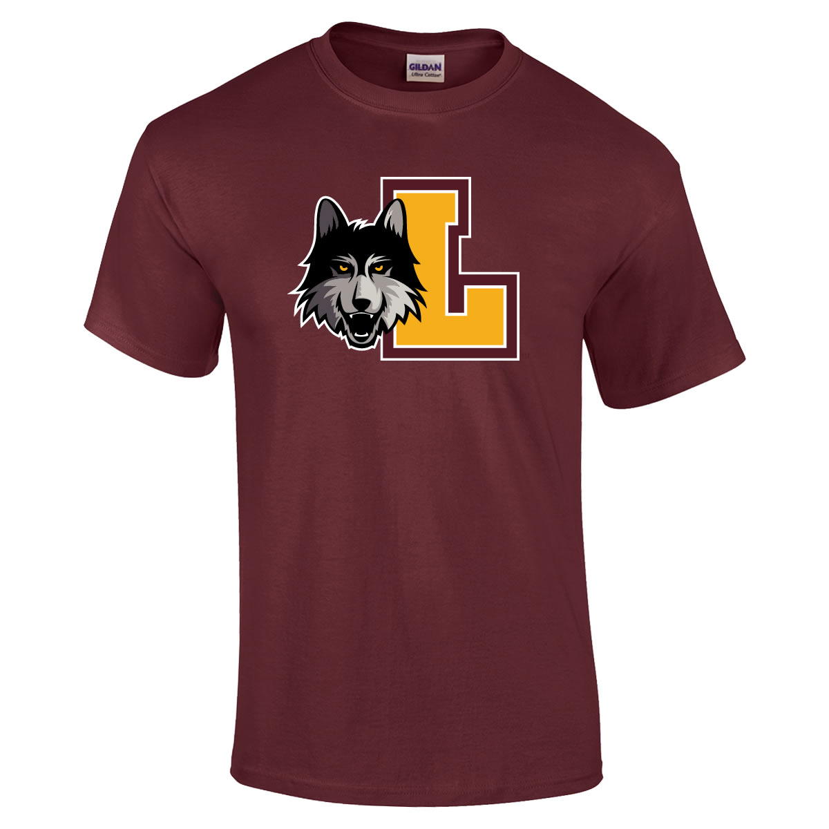 NCAA Loyola Chicago Ramblers Arch Logo T-Shirt - Maroon, Large, 100% Cotton